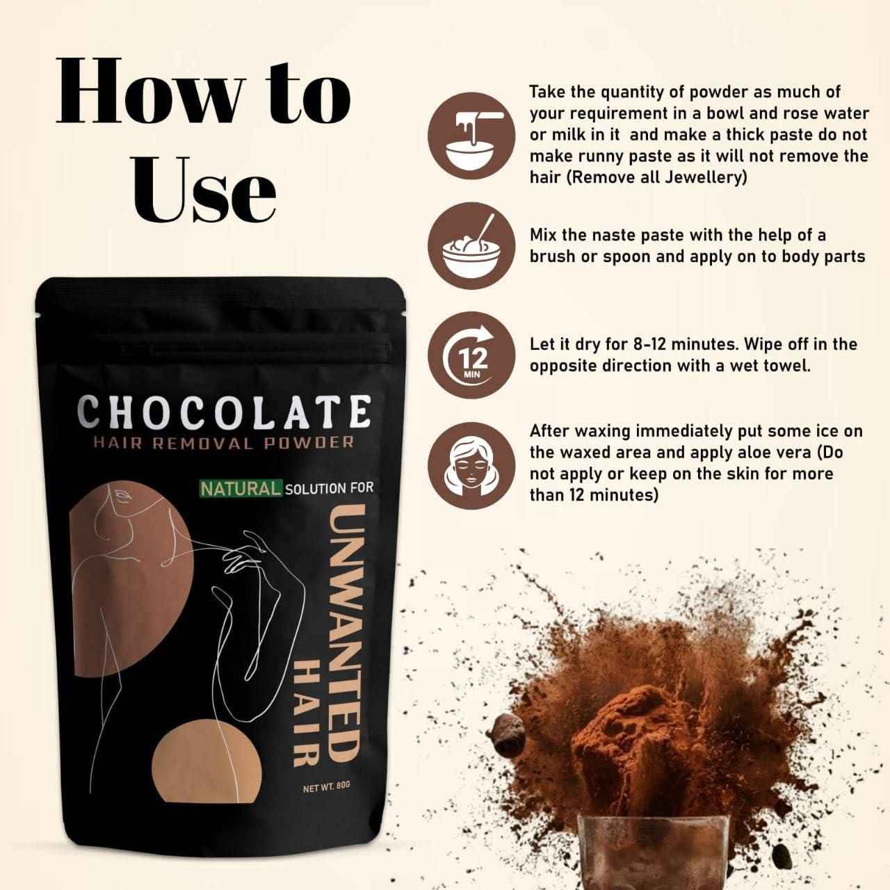 Chocolate Wax Powder for Hair Removal