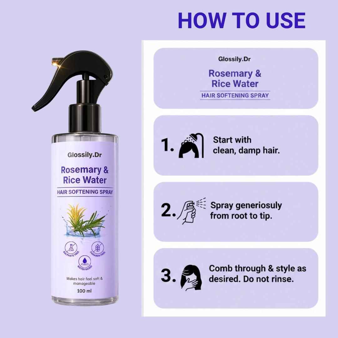 Rosemary & Rice Water 100 ml each Pack of 3