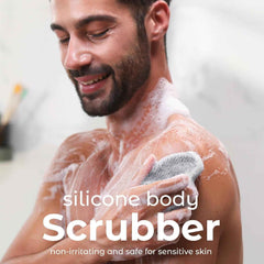 Exfoliating Silicone Body Scrubber Pro 2-in-1