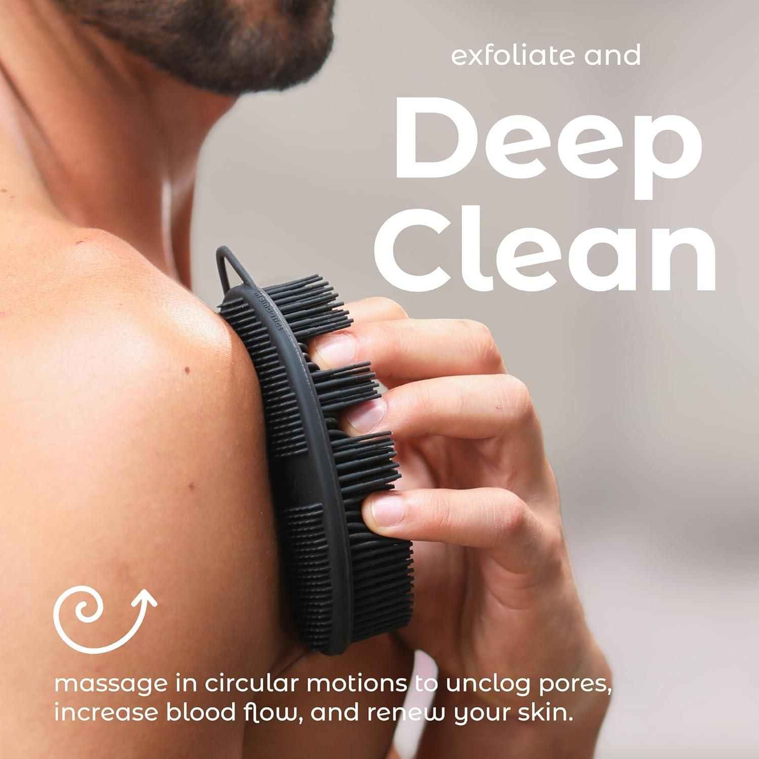 Exfoliating Silicone Body Scrubber Pro 2-in-1