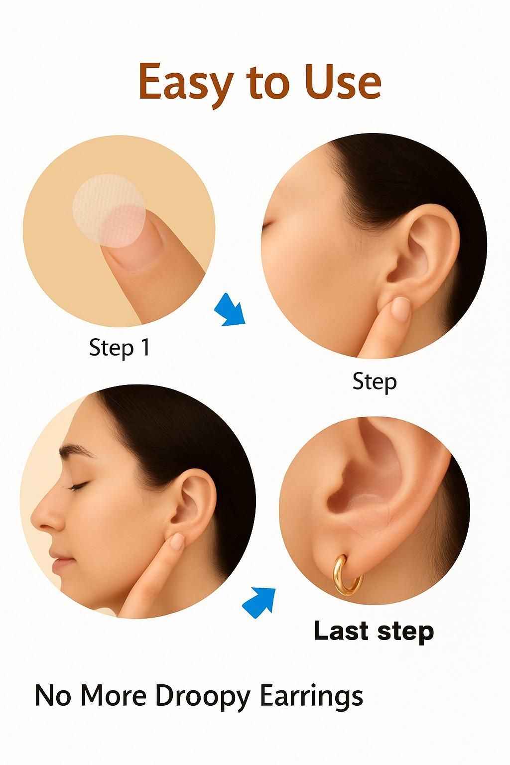 Premium Earlobe Support Patches (100 PCS)